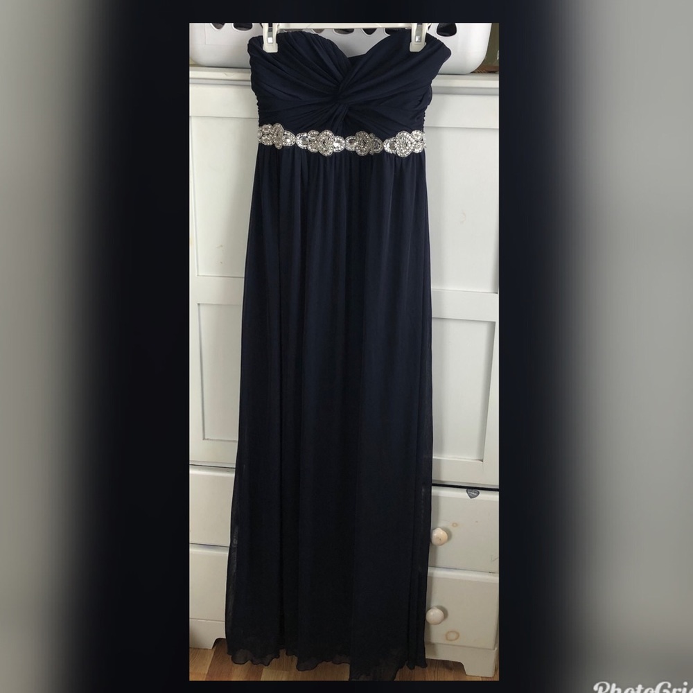 City Triangles navy gown